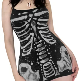 Women's Skull Graphic Sling Dress
